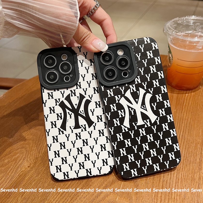 Ốp Điện Thoại Mềm Chống Sốc Họa Tiết Chữ Tiếng Anh NY Cho iPhone 14 13 12 11 Pro Max SE2020 X Xr Xs Max 8 7 Plus