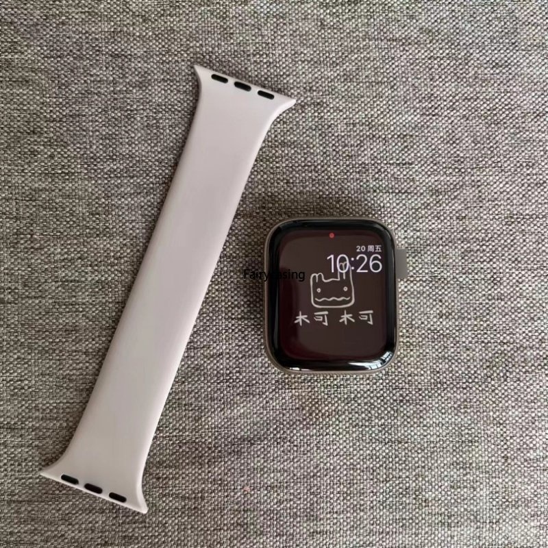 Dây Đeo Đồng Hồ Bằng Silicone Co Giãn Cho Apple Watch 44mm 40mm 45mm 41mm 49mm 42mm 38mm 44 45 mm iwatch Ultra series 7 se 3 4 5 6 8