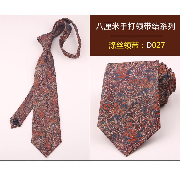 Cà Vạt 8CM Họa Tiết Sọc Cổ Điển Thời Trang Cho Nam