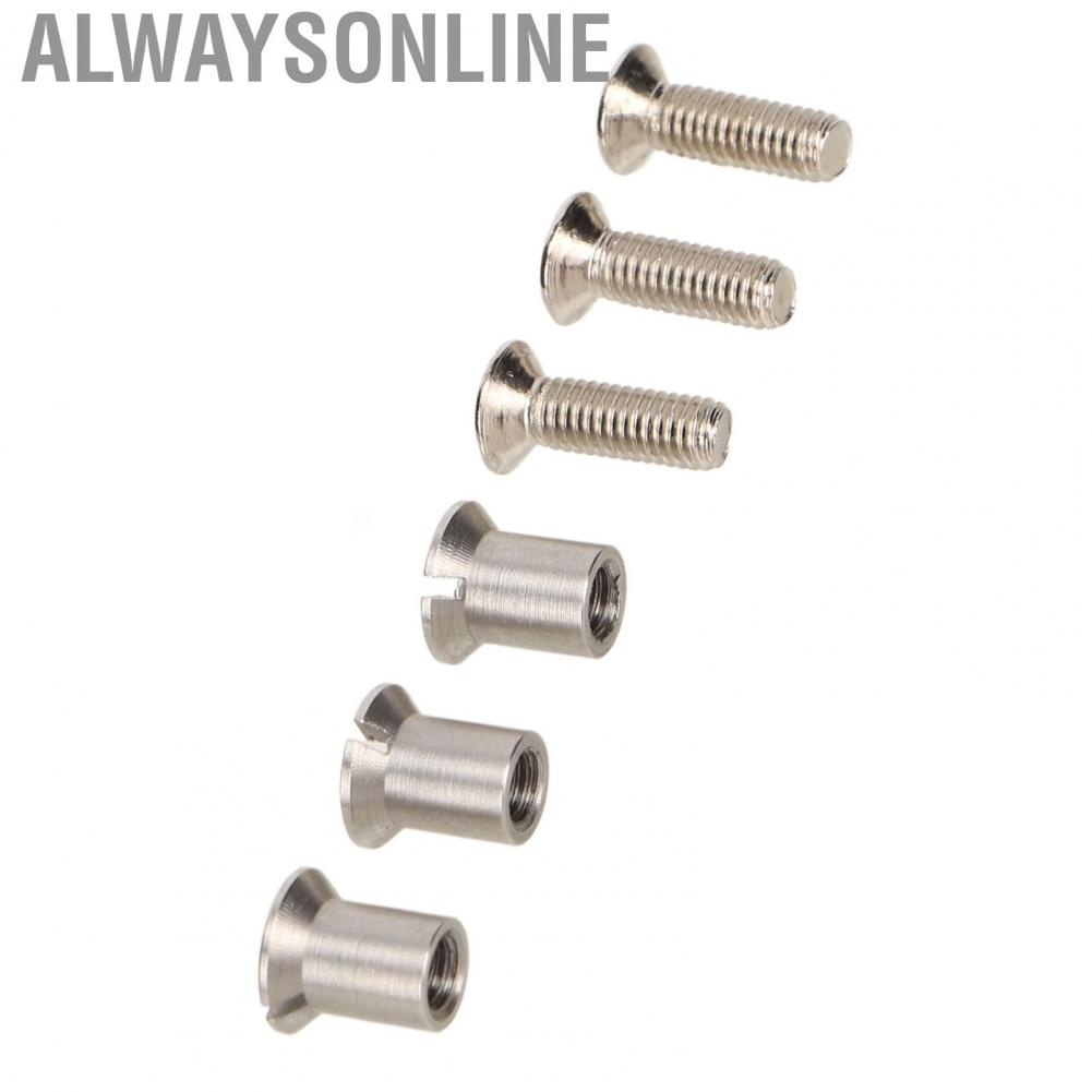 Alwaysonline Screw Set  3pcs High Hardness Universal Metal Trident for Reel To Tape Recorders