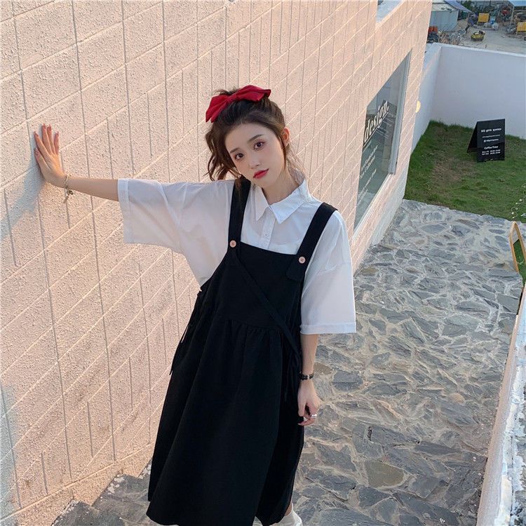 Đầm Hai Dây Dáng Rộng Phong Cách Hàn Quốc Ngọt Ngào Thời Trang Mùa Hè Cho Nữ