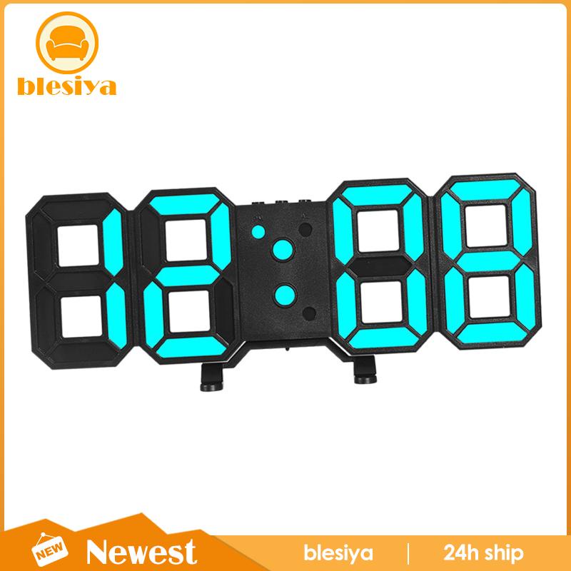 [Blesiya] Đồng Hồ Điện Tử 3D Kỹ Thuật Số Hẹn Giờ Cho Phòng Tắm Văn Phòng Seniors