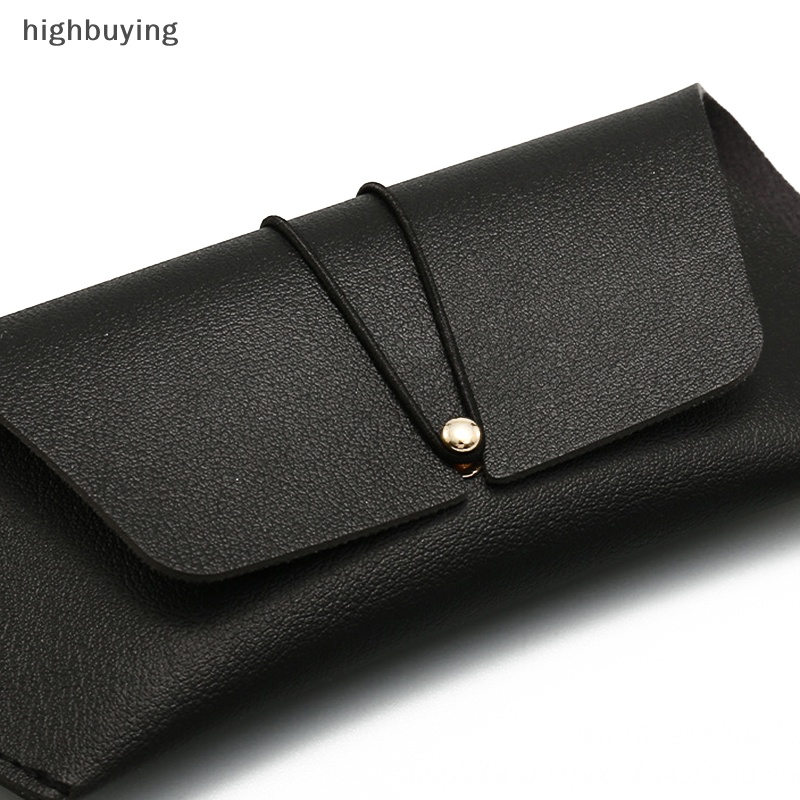 Hộp Đựng Mắt Kính Bằng Da PVC Mềm Có Khóa Cài Tiện Dụng