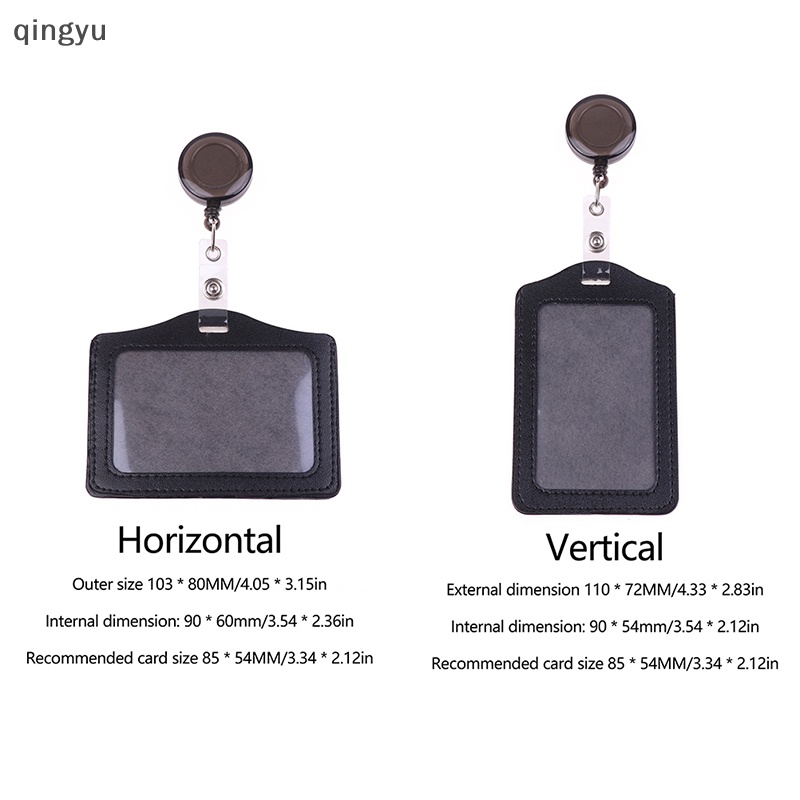 Ví Da PU Đựng Thẻ ID Có Dây Đeo Tiện Dụng Cho Nam Và Nữ