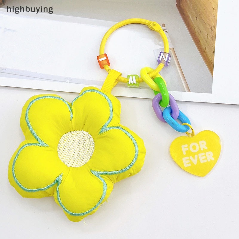 1 Móc Khóa Hình Hoa Hướng Dương Vải Dễ Thương