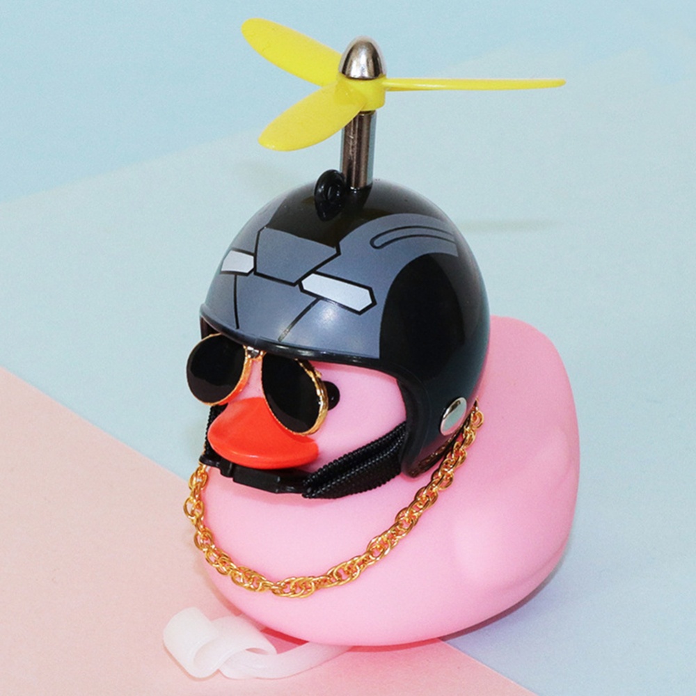 Chú Vịt Hồng Đội Mũ Bảo Hiểm Bằng Cao Su Màu Đỏ Giao Hàng Ngẫu Nhiên