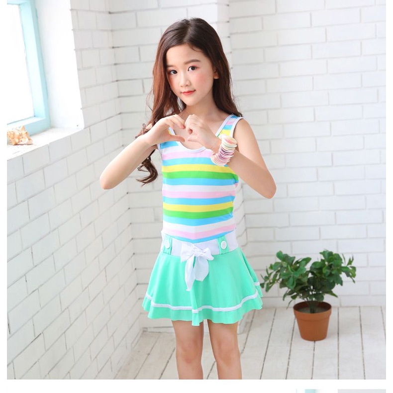 Đồ Bơi Một Mảnh Cỡ Nhỏ / Vừa / Nhỏ Phong Cách Hàn Quốc Xinh Xắn Cho Bé Gái