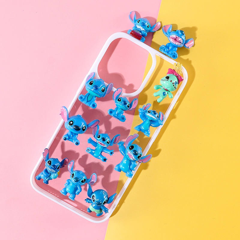 Set 12 Mô Hình Nhân Vật Hoạt Hình Lilo & Stitch Bằng PVC