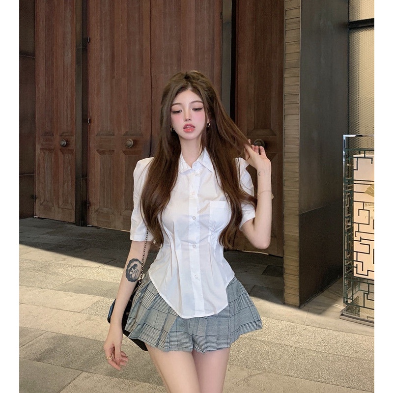 Áo Cardigan Tay Phồng Thiết Kế Không Đồng Đều Thời Trang Mùa Hè Dành Cho Nữ