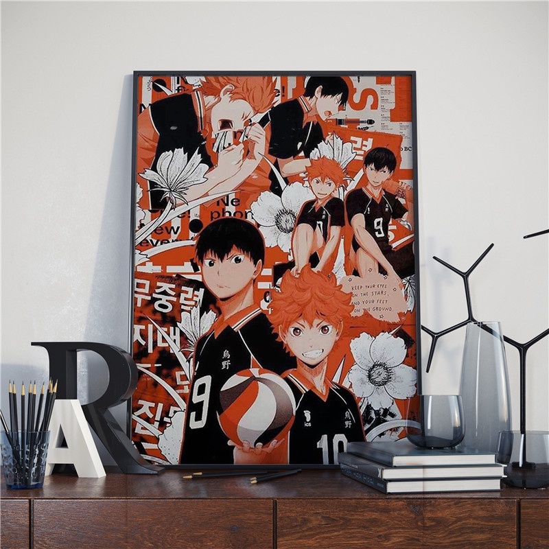 Tranh Sơn Dầu Trang Trí Hình Anime Haikyuu