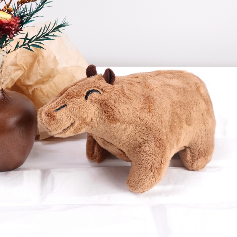 1 Búp Bê Capybara Nhồi Bông Mềm Mại Trang Trí Nội Thất