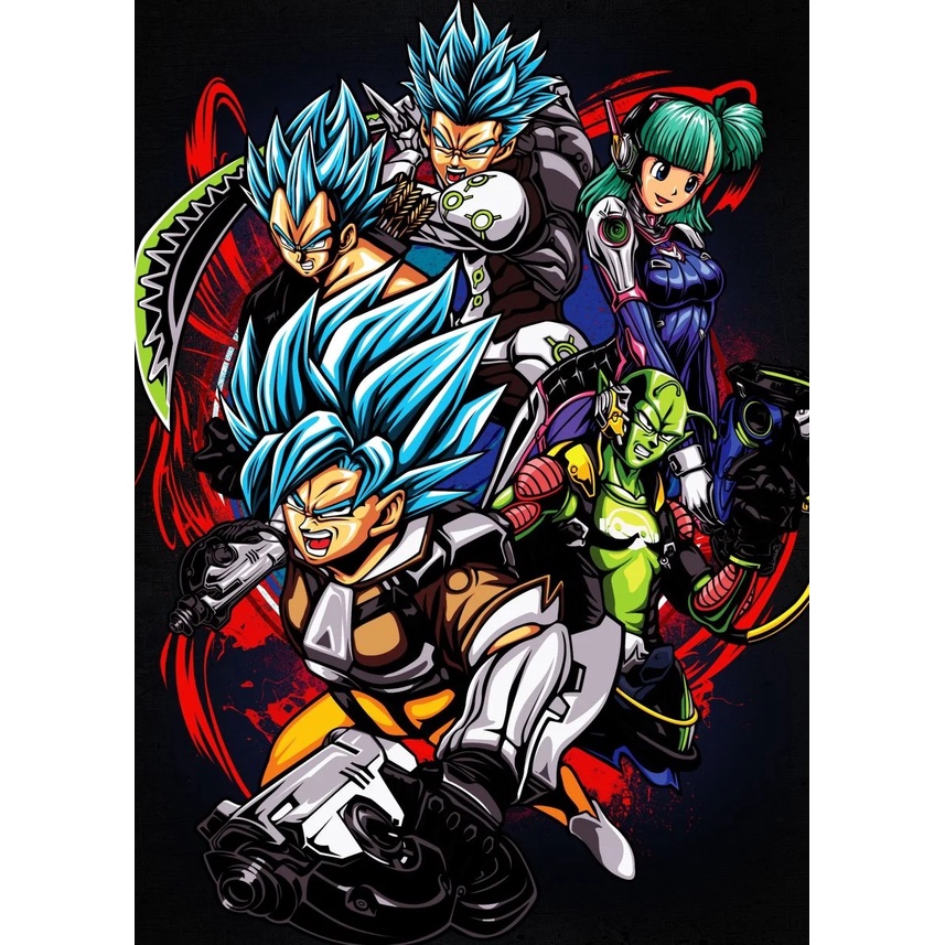 Bộ Tranh Sơn Dầu Trang Trí Tự Làm Hình Dragon Ball 2023