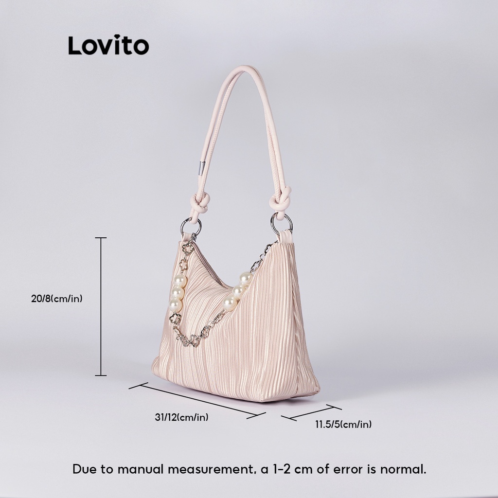 OFF WHITE Túi Vải Màu Trơn Dễ Thương L38BA22 (Xám Nhạt / Hồng Nhạt / Trắng)