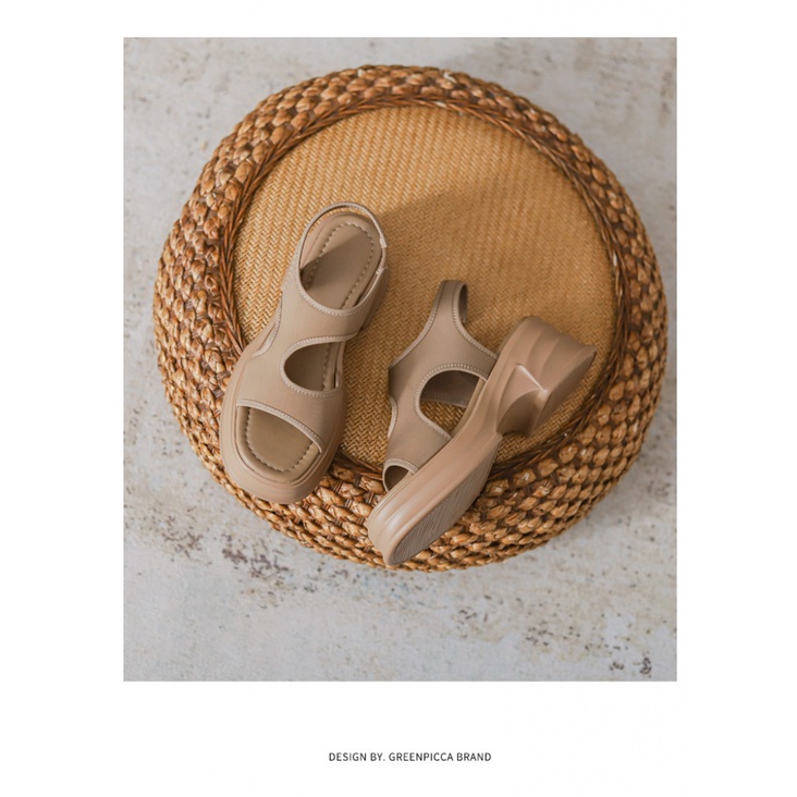 Giày Sandal Đế Xuồng Dày 6CM Thời Trang Cho Nữ