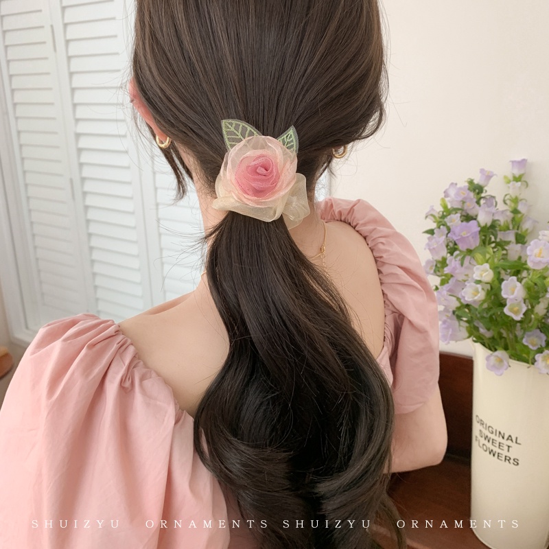 Dây Cột Tóc Cỡ Lớn Phong Cách Hàn Quốc Thời Trang Cho Nữ