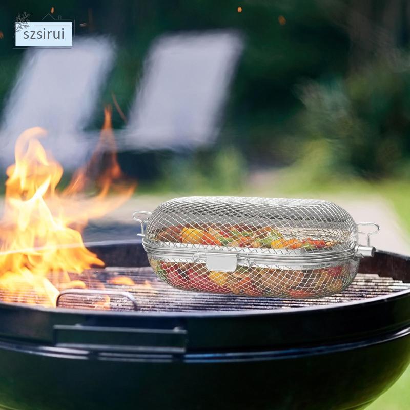 Vỉ Nướng BBQ Bằng Dây Lưới Tiện Dụng Cho Hoạt Động Ngoài Trời