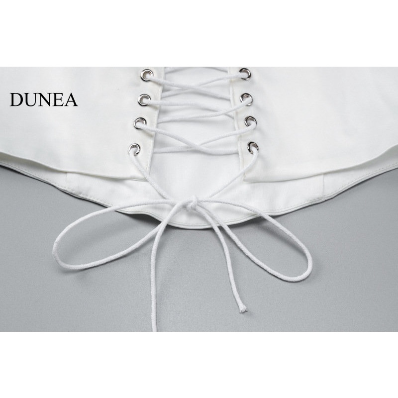 DUNEA Set Áo Quấn Ngực Và Chân Váy Dài Thời Trang Quyến Rũ Dành Cho Nữ