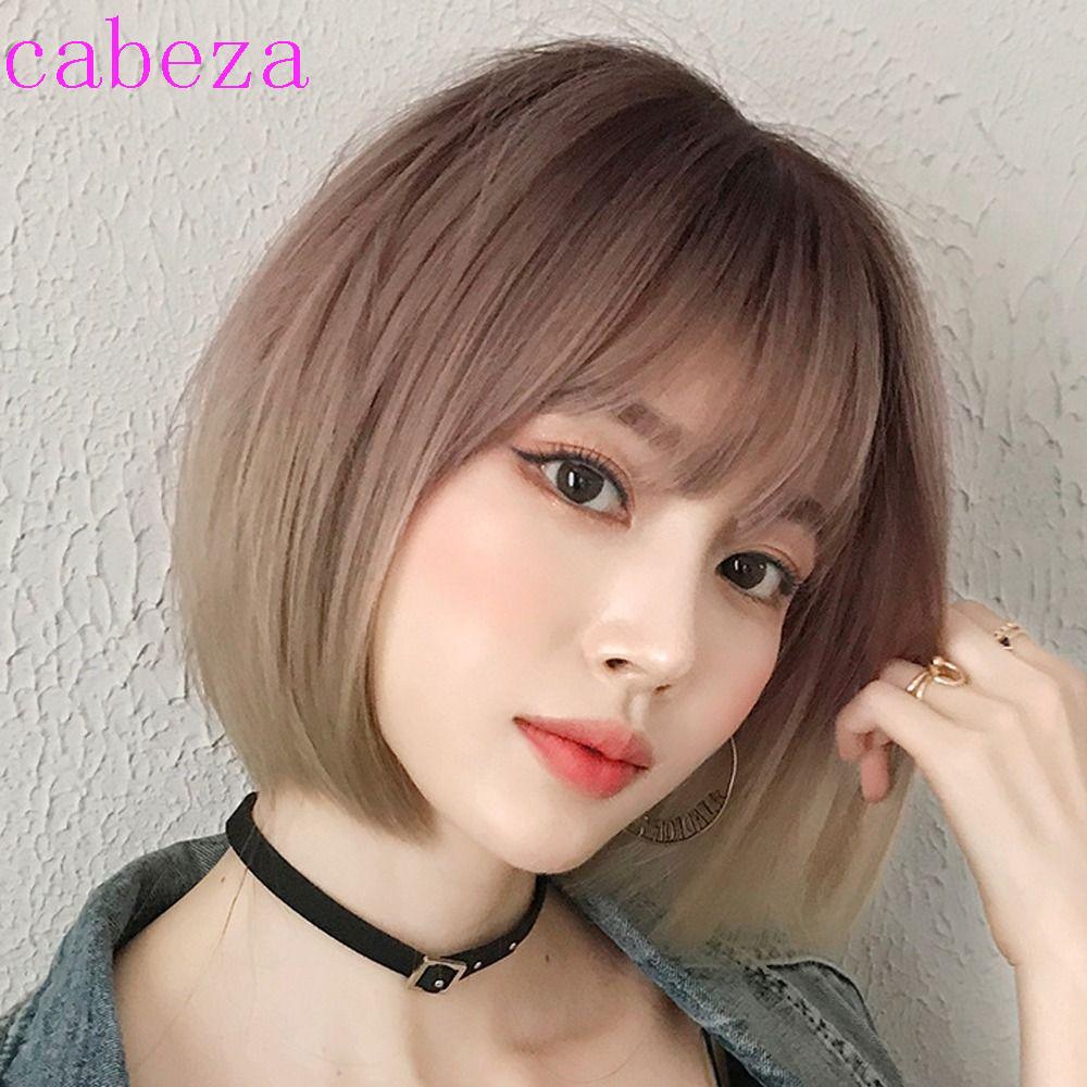 Tóc Giả Ngắn Thẳng Dễ Thương Chất Lượng Cao Dành Cho Nữ