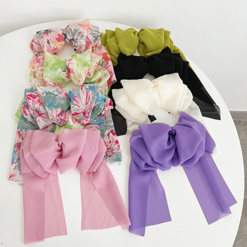 Kẹp Tóc Hình Nơ Cỡ Lớn Chống Trượt Dùng Chụp Ảnh Hóa Trang