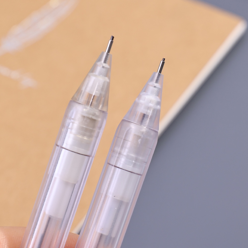 [Đặc trưng] 1 Bút Chì Bấm 0.5 / 0.7mm Trong Suốt Thiết Kế Đơn Giản