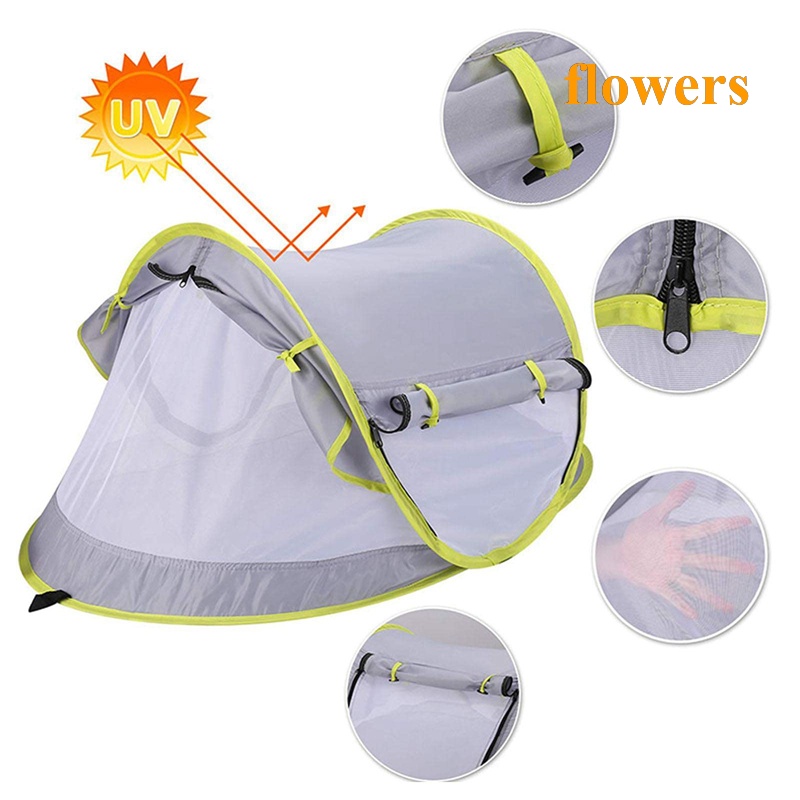 Lều Cắm Trại Che Nắng Gấp Gọn Được UPF 50 + Cho Bé Đi Biển
