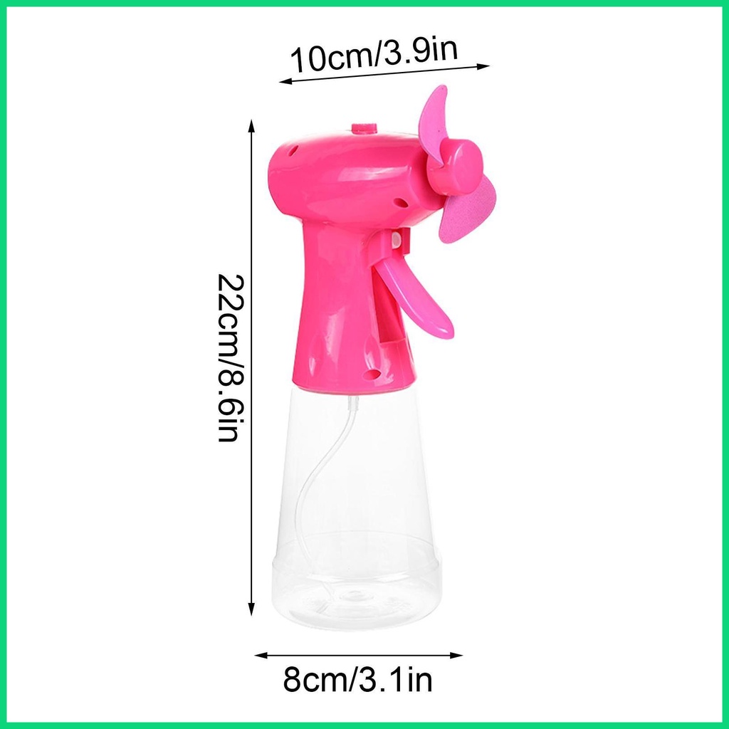 Quạt Phun Sương Cầm Tay Di Động Chạy Bằng Pin Có Bàn Làm Việc Hoặc Cầm Tay Dùng Trong Nhà / Mang Đi Du Lịch