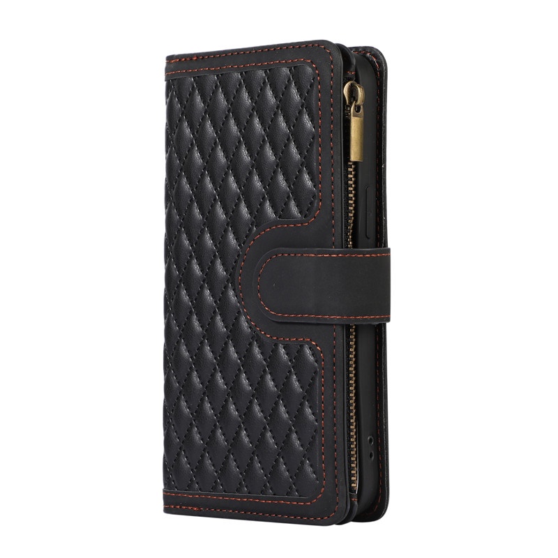 Ốp Điện Thoại Dạng Ví Da Lật Đeo Chéo Đính Kim Cương Có Ngăn Đựng Thẻ Cho IPhone14 13 12 Pro Max 14 Plus