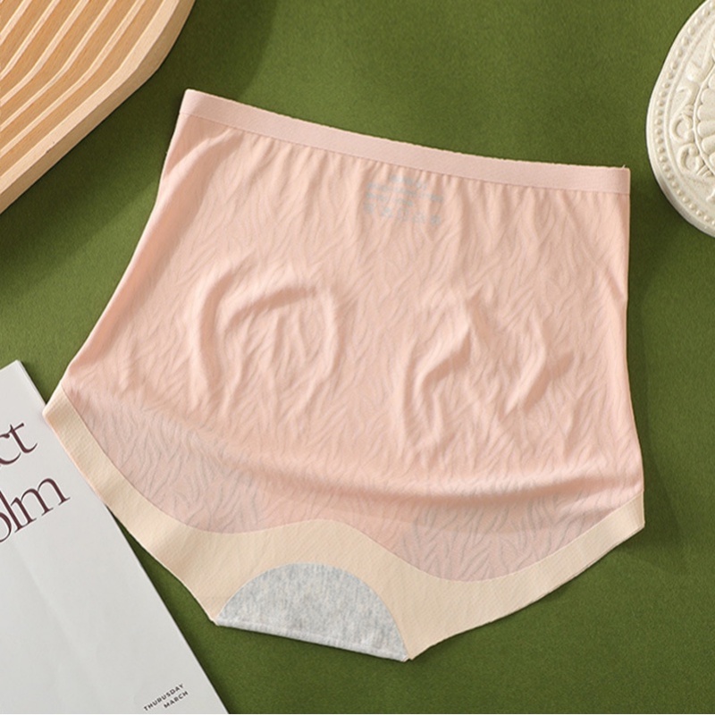 1 Quần Lót Không Đường May Lưng Cao Màu Sắc Trơn Siêu Mỏng Không Để Lại Dấu Vết Kháng Khuẩn Nâng Mông Cho Nữ Sofe Ingerie
