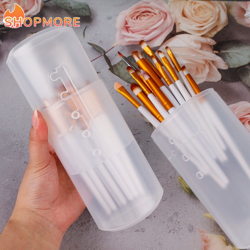 Hộp Đựng Cọ Trang Điểm Cỡ Lớn Trong Suốt Tiện Dụng