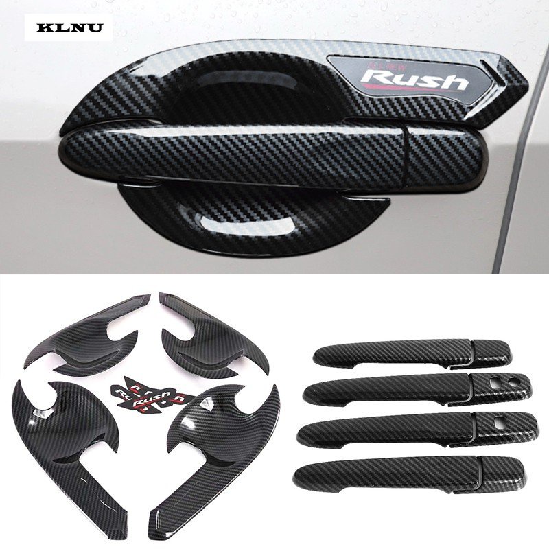 Ốp Bọc Tay Nắm Cửa Xe Hơi Toyota Rush 2018 2021 Bằng Sợi Carbon