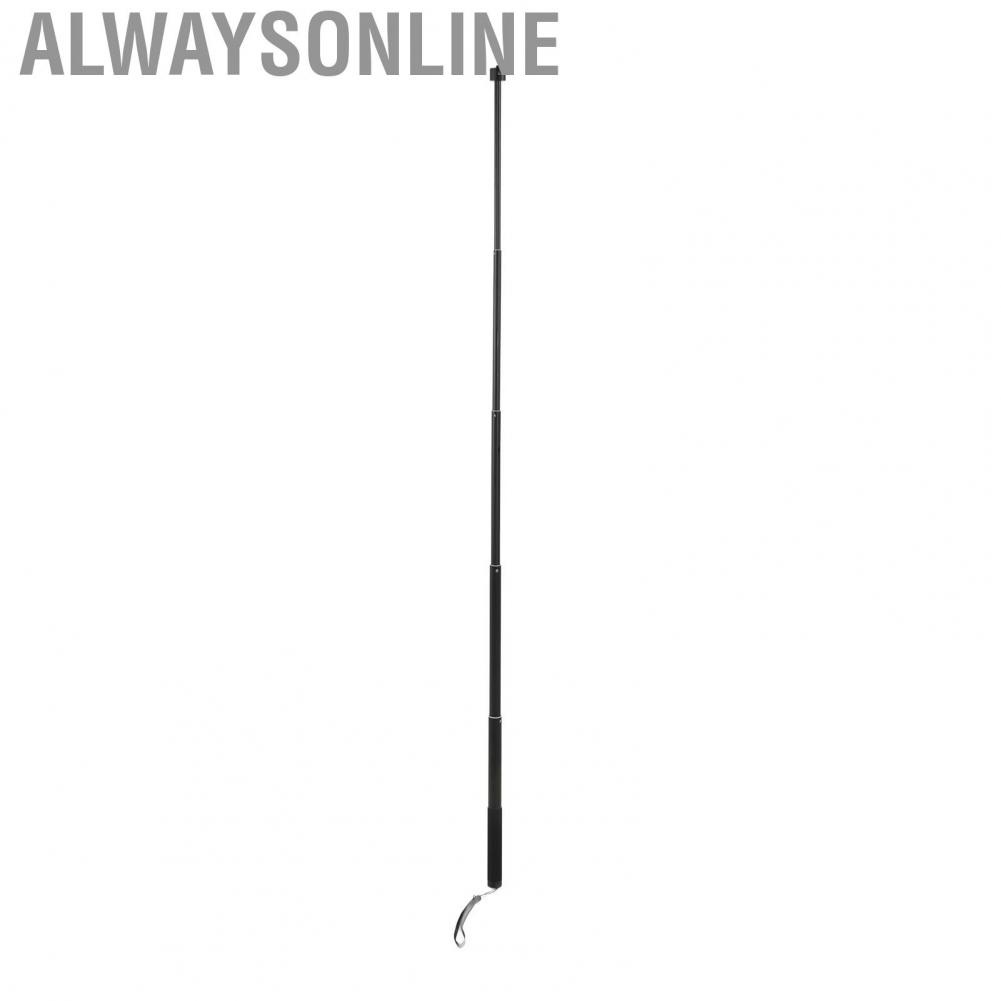 Alwaysonline Microphone Telescopic Extension Rod 5 Sections Unfolded Length 150cm 2KG Loa US