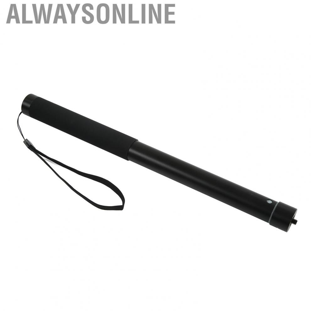 Alwaysonline Microphone Telescopic Extension Rod 5 Sections Unfolded Length 150cm 2KG Loa US