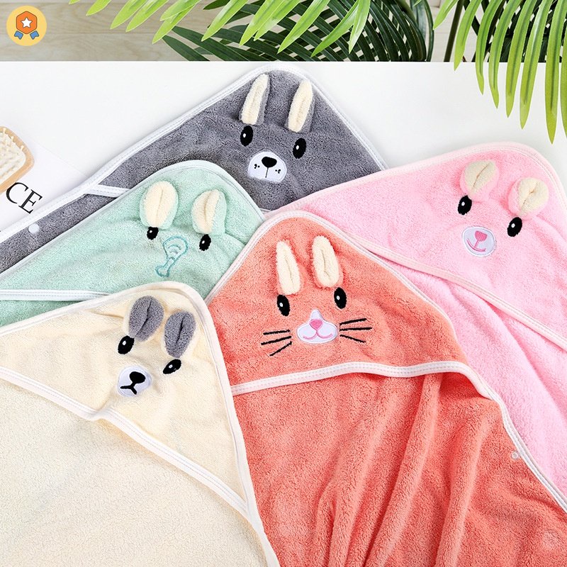 Khăn Choàng Tắm Siêu Mềm Giữ Ấm Cho Bé Sơ Sinh HYJP2