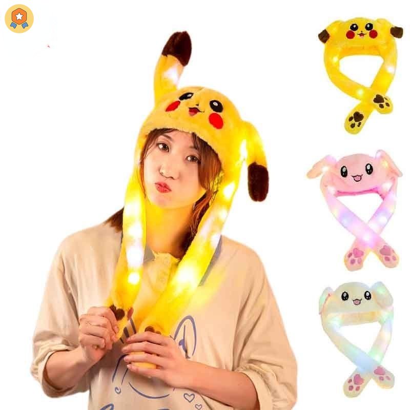 Mũ Tai Thỏ Dễ Thương Có Thể Di Chuyển Giữ Ấm Mùa Đông HYJP2