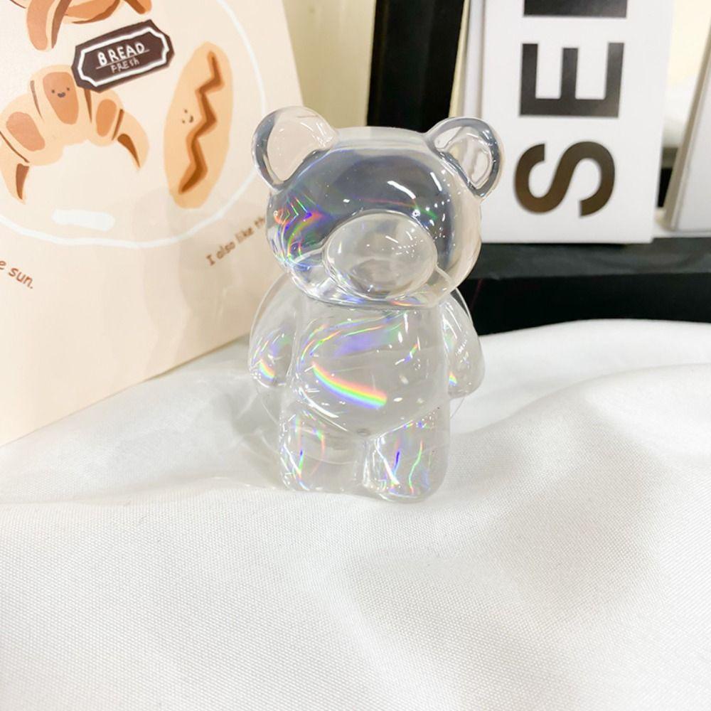 QUINTON Giá Đỡ Điện Thoại Hình Gấu Hoạt Hình 3d Dạng Gập Tiện Dụng
