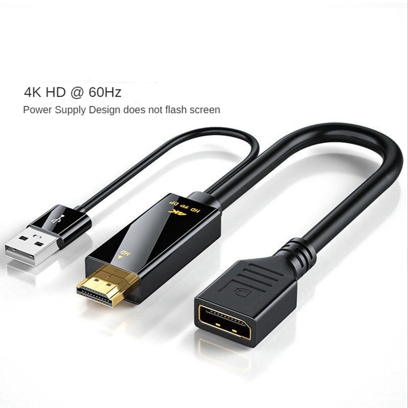 Dây Cáp Chuyển Đổi HDMI-Compatible Sang DP 4K @ 60Hz