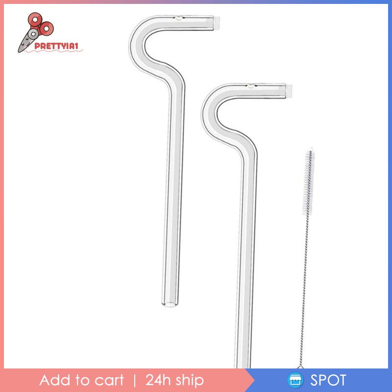 Ống Hút Thủy Tinh Trong Suốt Prettyia1 Tiện Dụng