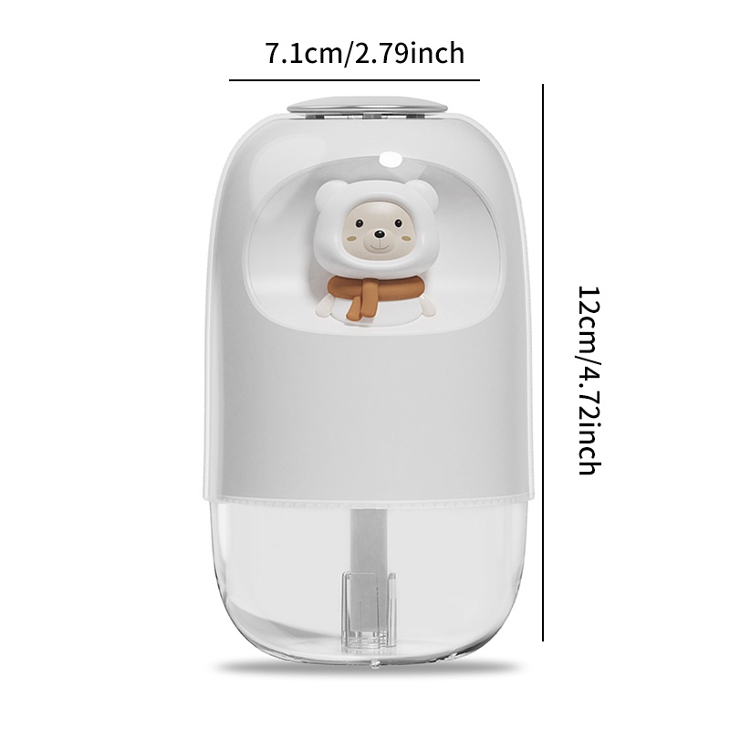 Máy Phun Sương Tạo Ẩm Mini 150ML Có Đèn LED