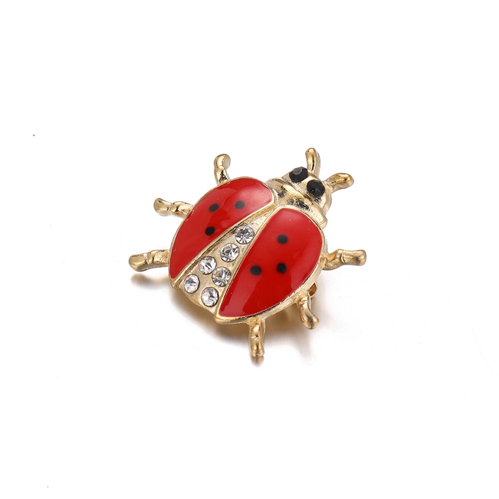 Bán Chạy Trâm Cài Áo Hình Bọ Cánh Cứng Đính Kim Cương Đỏ Thời Trang