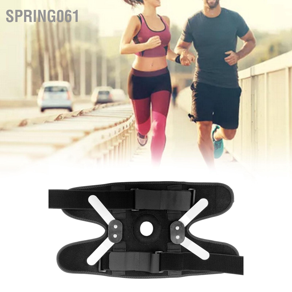 Spring061 Nẹp đầu gối thể thao Nén tay áo Bọc 360 độ Có điều chỉnh hấp thụ sốc Hỗ trợ xương bánh chè