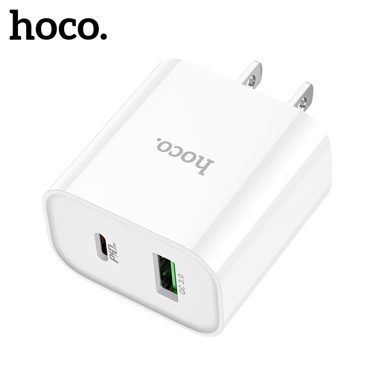 Củ Sạc Nhanh Hoco C80 Pus USB C 20W QC 3.0 PD3.0 12 12 Pro 12 Pro Max 14 Galaxy S10 S9 OPPO VIVO Huawei