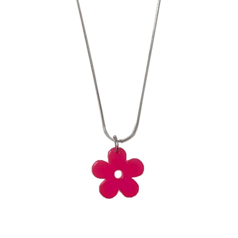 Vòng Cổ Choker Mặt Hoa Nhỏ Nhiều Màu Sắc Ngọt Ngào Cho Thanh Thiếu Niên Đi Biển