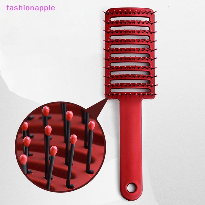 Lược Chải Tóc Massage Da Đầu Bằng Nylon Tạo Kiểu Tóc Xoăn Ướt Cho Nữ