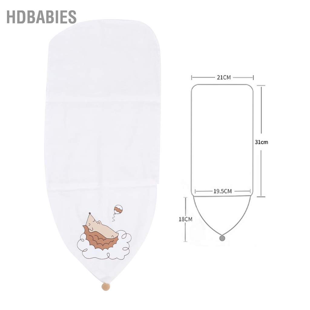 HDbabies 2 Chiếc Khăn Lưng Cho Bé Thấm Mồ Hôi 6 Lớp Vải Cotton Kích Thước Cực Lớn 0‑6 Tuổi