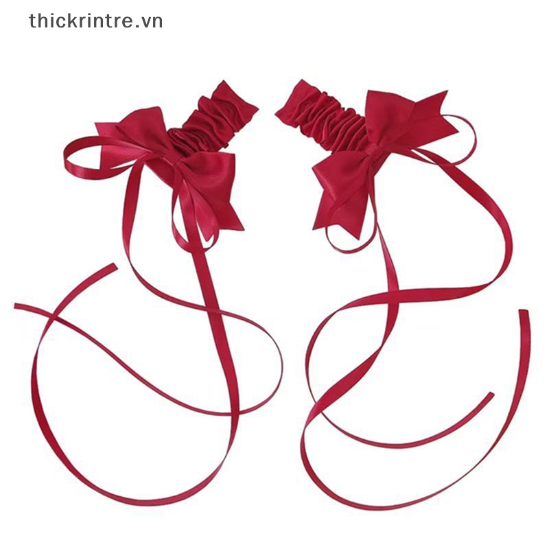 1 Cặp Kẹp Tóc Hình Nơ Màu Hồng Phong Cách Lolita Nhật Bản Dễ Thương Cho Bé Gái