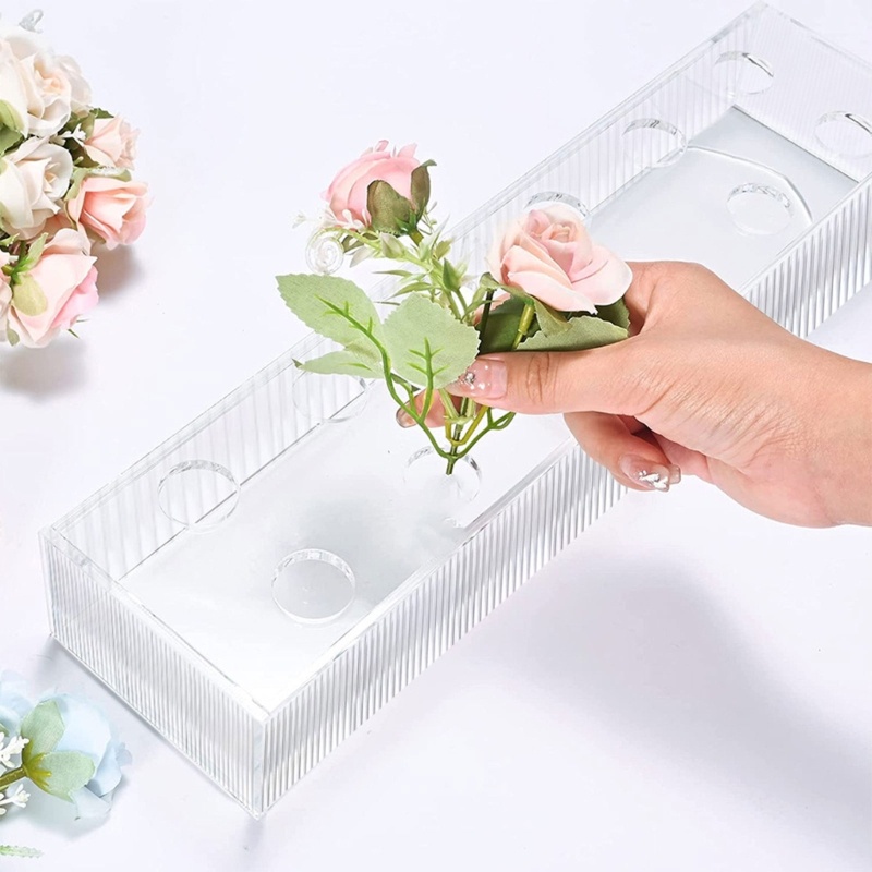 Lọ Hoa Bằng Acrylic Trong Suốt Đa Năng Dùng Trang Trí Nhà Cửa