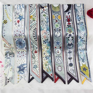 2 Miếng Tarot Satin Khăn Tóc Dây Ruy Băng Túi Khăn Lụa Khăn Cổ Nơ Dây Buộc Cravats Phụ Kiện Thời Trang