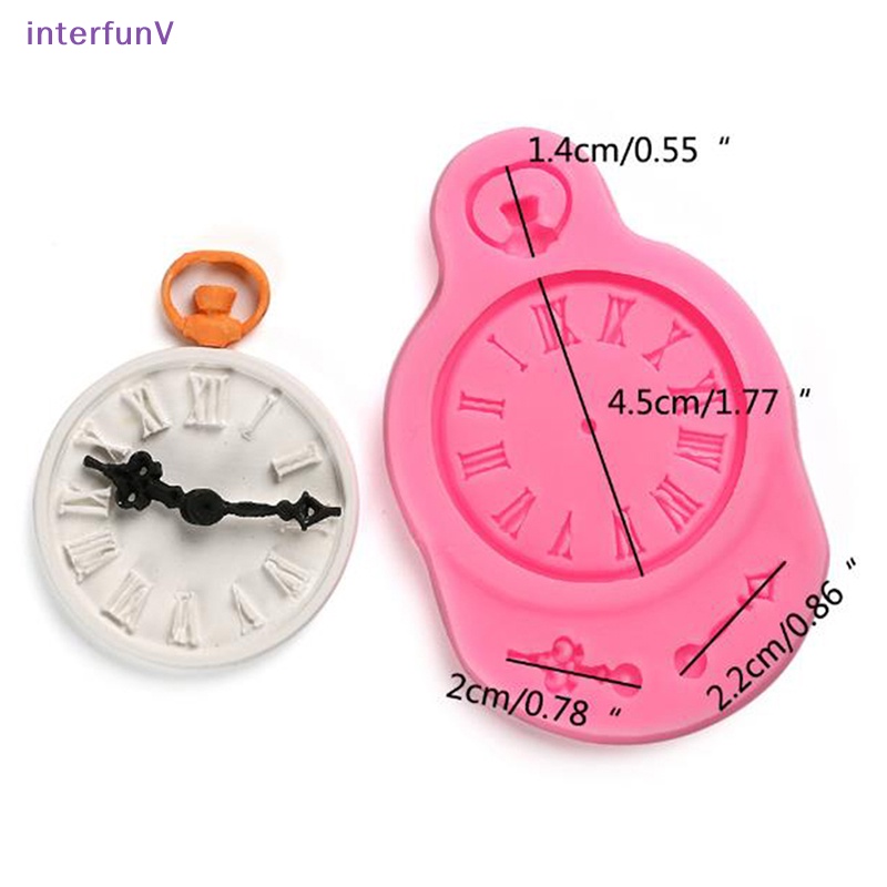 1 Khuôn Silicone Làm Bánh Cupcake / Chocolate Hình Đồng Hồ