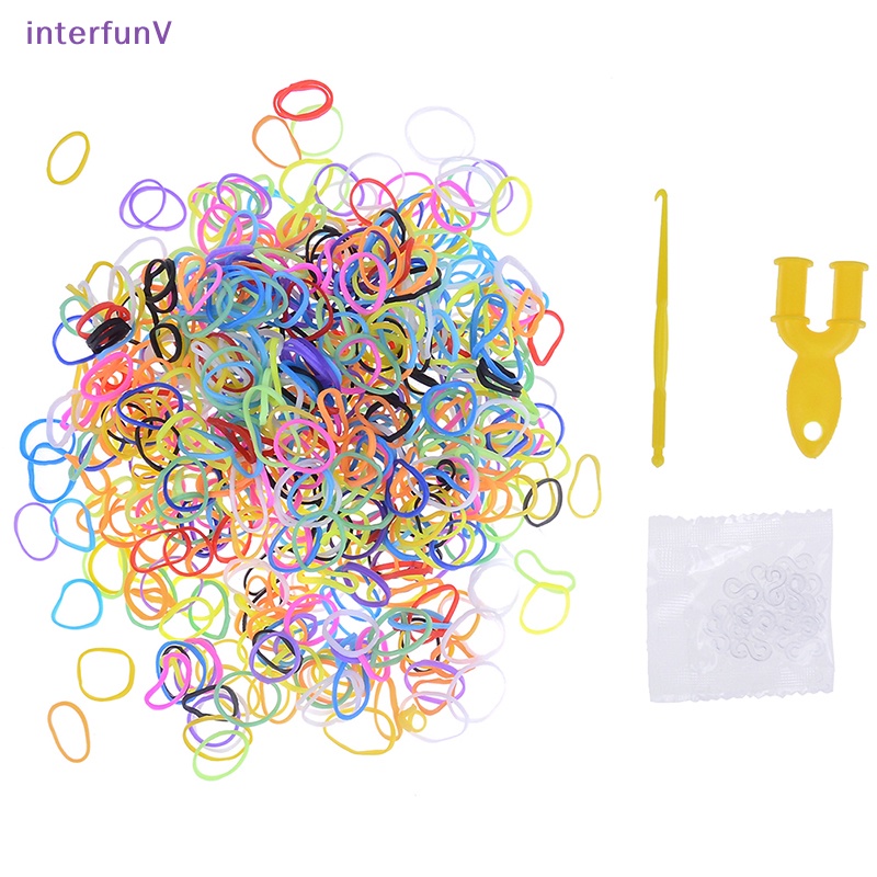 Set 600 Dây Cao Su Bện DIY Làm Vòng Đeo Tay