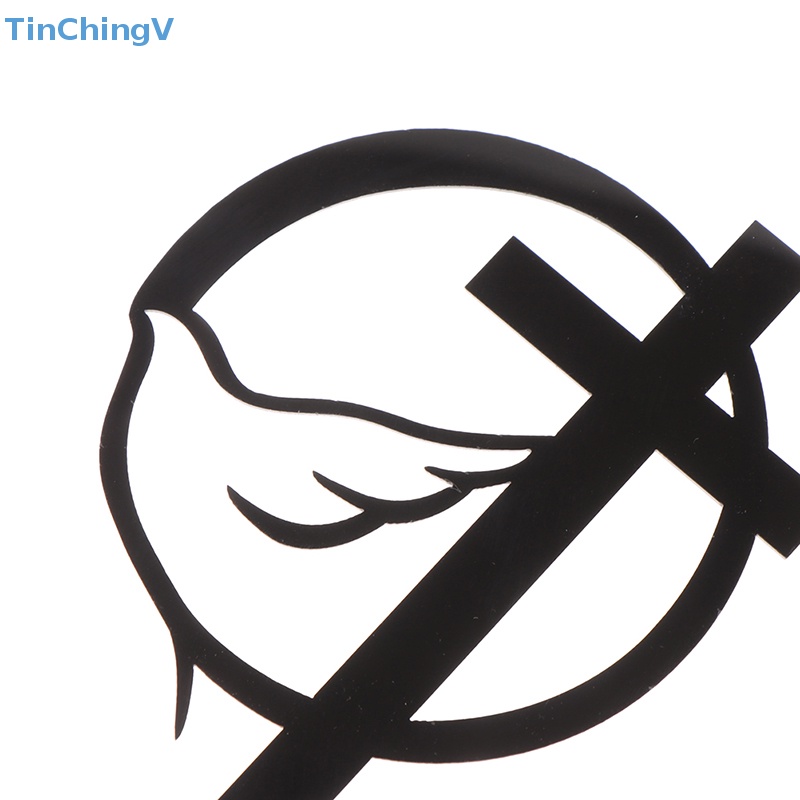 [TinChingV] Topper Trang Trí Bánh Kem Hình Chim Bồ Câu Và Thánh Giá [Mới]